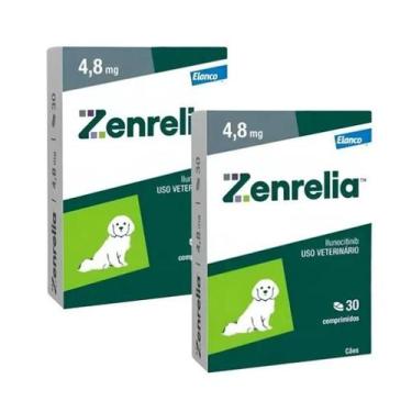 Imagem de 2 Zenrelia 4,8mg Dermatológico Para Cães Cão Cachorro Elanco