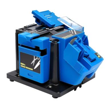 Imagem de Afiador de broca elétrica, máquina de afiar elétrica multifuncional 3 em 1 para faca, furadeira, cinzel, tesoura, 110 V, moedor com ângulos ajustáveis, 96 W, 1350 rpm, design compacto