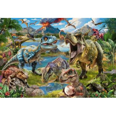 Imagem de Quebra-cabeça JOYZEXY Dinosaur World 100 peças para crianças 4-6-8-10 