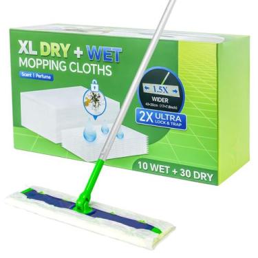 Imagem de Kit de recarga Mop Pad, 40 unidades, GG, para esfregão Swiffer Sweeper
