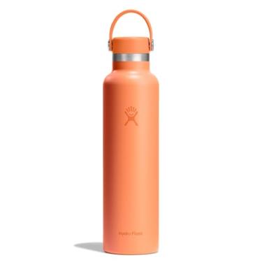 Imagem de Hydro Flask Garrafa de água - aço inoxidável isolado - não derrama, à prova de vazamento em laranja néctar de 680 g