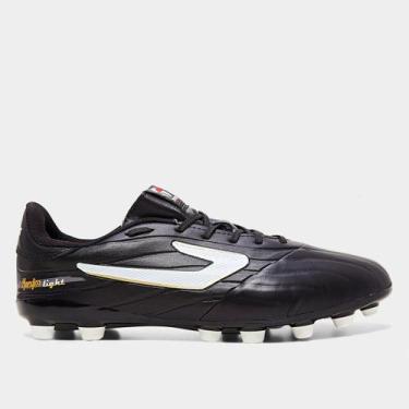 Imagem de Chuteira Campo Topper Maestro Light Unissex, Preto, Branco, 40