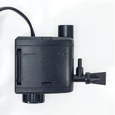 Imagem de Bomba de água 3 em 1 de 10 W 160 GPH para aquários – oxigenação, filtragem e circulação em uma bomba compacta para aquário para maior qualidade de água e fácil instalação (8-15 galões)