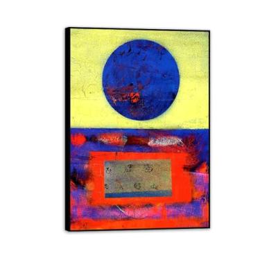 Imagem de Max Ernst Reproduções de arte de parede em tela sem título pôster de surrealismo Max Ernst decoração de parede para quarto escritório galeria presentes 70 x 50 cm (28 x 20 polegadas) moldura preta