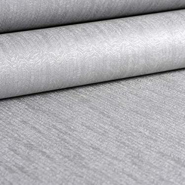 Imagem de Papel de Parede Importado Decoratto Ranhuras Compose Prata