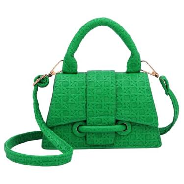 Imagem de Bolsas pequenas transversais femininas bolsa de ombro clássica bolsa feminina linda bolsa de mão pequena bolsa de mão com alça, Verde