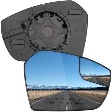 Imagem de LOIYLLEN Substituição do espelho lateral do passageiro para Ford Escape 2017 2018 2019 - Vidro do espelho do lado direito, vidro dos espelhos retrovisores