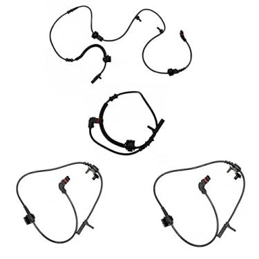 Imagem de TRQ Sensor de velocidade da roda ABS de 4 peças dianteiro e traseiro LH RH compatível com carregador RWD 300