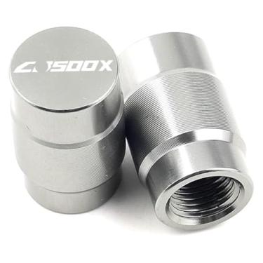 Imagem de Compatível com CB500X CB 500 X CB 500X 2013-2022 2021 2020 Acessórios de motocicleta Suporte lateral para pés ampliar almofadas e tampas de válvula (Grey-ValveCaps)