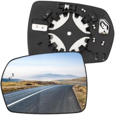 Imagem de LOIYLLEN Substituição do espelho lateral do motorista para Ford Edge 2015 2016 2017 2018 2019 2020 2021 - Vidro retrovisor do lado esquerdo, vidro espelhado com função de aquecimento elétrico e