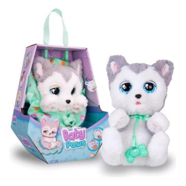 Imagem de Boneco Pelúcia Interativo Baby Paws Husky Multikids 22cm BR1814