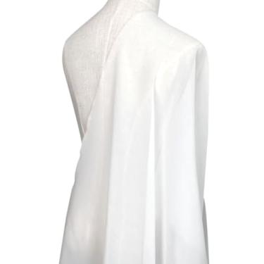 Imagem de 12 Momme Silk Viscose Georgette Roupas Tecido Telas Camisa Fantasia Tule Vestidos de Noite para Mulheres para Costura por Metros SVG12L (Branco Natural, 1 jarda)
