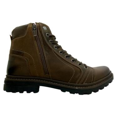 Imagem de Coturno Bota Masculino Freeway Absolut Rústico Zíper Lateral Couro