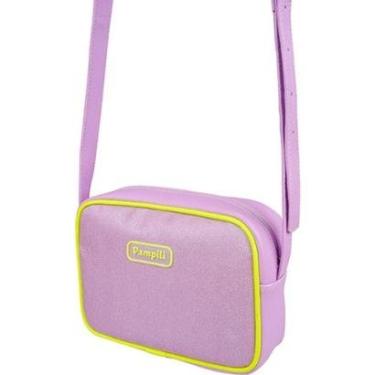 Imagem de Bolsa Transversal Infantil Pampili Lilás e Amarelo 600.1130-Feminino