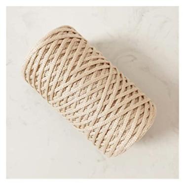 Imagem de YANGQI yaoqijie Nova bolsa de mão alça de ombro conjunto de bolsa de couro PU calças de bolsa com acessórios de hardware para bolsa artesanal DIY mochila 7 peças conjunto duradouro (cor: creme)