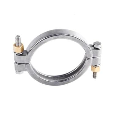 Imagem de WWECCQIJ Braçadeiras triplas de alta pressão de aço inoxidável 304 de 20.3 cm OD217 mm para acessórios de ferrule caseiro