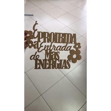 Imagem de Palavras cortadas com layser - De artes