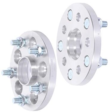 Imagem de SCITOO 2 adaptadores espaçadores de roda 5 pinos 5 x 100 a 5 x 4,5 12 x 1,25 56,1 mm 15 mm compatível com 2016-2018 para Crosstrek 1998-2018 para Forester para adaptadores espaçadores de roda Baja