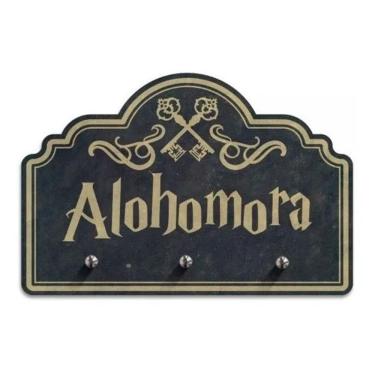 Imagem de 2X Porta Chaves Alohomora Harry Potter Cor Branco