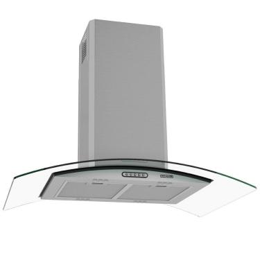 Imagem de Coifa Ilha Nardelli CIVC Vidro Curvo 90 cm Inox 220V