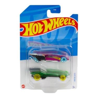 Imagem de Kit 2 carrinhos básicos sortidos hot wheels - mattel fvn40