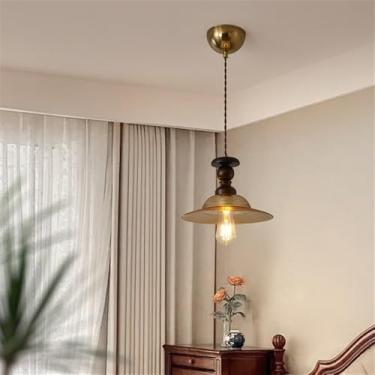 Imagem de Luminária pendente contemporânea de LED para restaurante, bar estilo francês retrô, balcão, café, quarto, escritório, quarto de hotel, lavabo, corredor e escada (C 1 lâmpada)