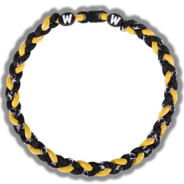 Imagem de Willtok Colares de beisebol de 45,7 cm de alta qualidade, várias cores para escolha, testados em laboratório, presentes para diversão no beisebol, 2025 novo com design trançado 3D da moda Tornado, 18