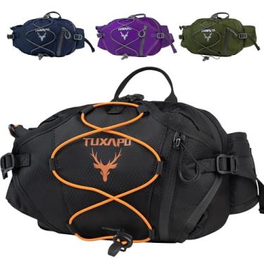 Imagem de Tuxapo Pochete para homens, bolsas de cintura, para corrida, atividades ao ar livre, para ciclismo, caminhadas, viagens, festivais, presentes, Preto, Small