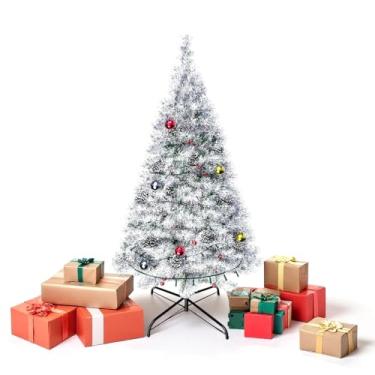 Imagem de Árvore de Natal branca sem iluminação de 1,2 m