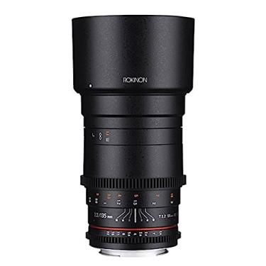 Imagem de Rokinon Lente cinematográfica Cine DS 135 mm T2.2 ED UMC para câmeras digitais Nikon SLR