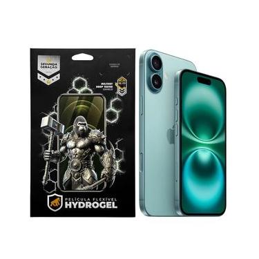 Imagem de Kit Película Hydrogel HD Frontal + Traseira para iPhone 16 - Proteção Completa - Gshield