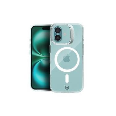Imagem de Capa case capinha para iPhone 16 Plus - MagSafe Crystal Armor Stand - NÃO AMARELA - Gshield