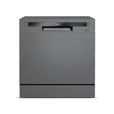 Imagem de Lava-Louças Midea Cinza com 08 Serviços, 06 Programas de Lavagem e Função Adiar Início - DWA08S