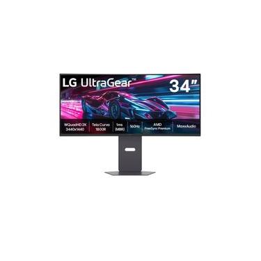 Imagem de Monitor Gamer LG UltraGear™ Curvo 34G600A-B 34" QuadHD 2K, UltraWide 1800R, 160Hz, 1ms (MBR), AMD FreeSync™ Premium, HDR10, MaxxAudio