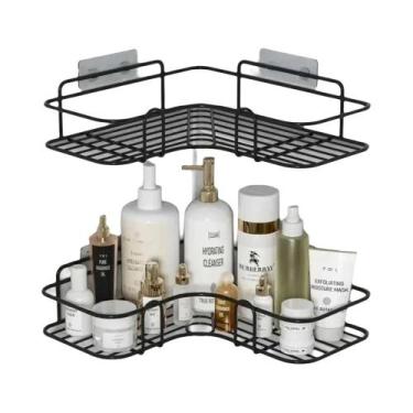 Imagem de Prateleira De Armazenamento Triangular De Ferro Reforçada Para Cozinha