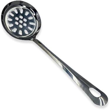 Imagem de Escumadeira de aco inoxidavel para fritura, 25,5cm, eficaz e resistente