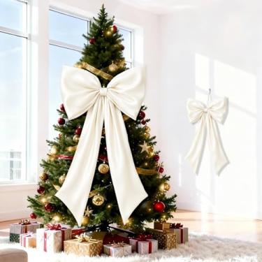 Imagem de Conjunto com 2 decorações de decoração de arco de marfim, decoração de parede grande e pequena para decoração de parede para despedida de solteira, chá de bebê, chá de panela, decoração de aniversário