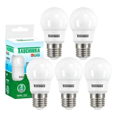 Imagem de 5 Lâmpada Bulbo Led Tkl 30 4,9w Taschibra Luz Fria 6500k