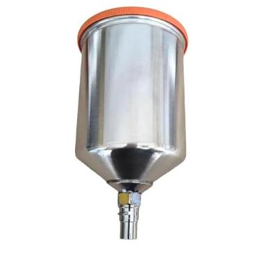 Imagem de EFDNK-HB Conector de rosca de ar de copo de plástico pulverizador de tinta para ferramenta de pistola de pulverização, conectores de substituição de potes HVLP de 600 ml (para WARTE)