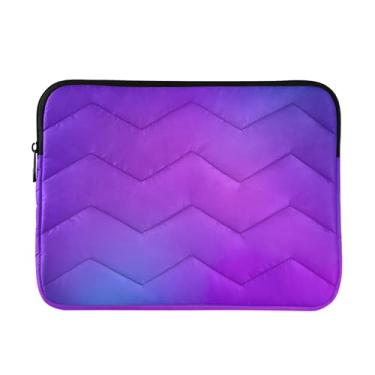 Imagem de Bolsa masculina rosa azul roxa gradiente desfocada para laptop, capa protetora à prova de choque, capas de computador de 13 a 13,3 polegadas para laptops