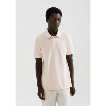 Imagem de Camisa Polo Básica Masculina Manga Curta Em Piquet - Hering, M, Rosa