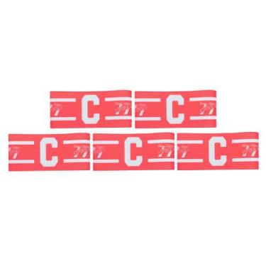 Imagem de Kit 5 Braçadeira Faixa Capitão 77 Impressão Digital Fechamento tiras a