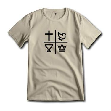 Imagem de Camiseta Quadrangular Evangelho Algodão Premium Cristã - Sete Sete Esp
