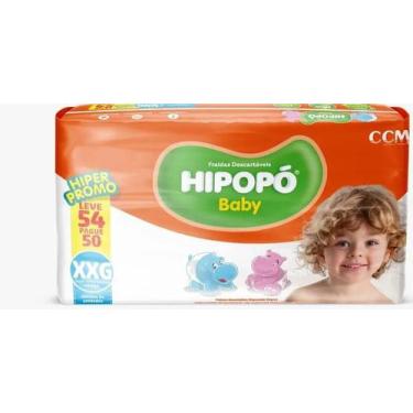 Imagem de Fralda infantil Hipopo Hiper 1 Pacote Tamanho XXG - 54 Unidades
