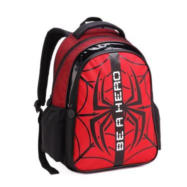 Imagem de Mochila infantil masculina aranha hero vermelha - Denlex
