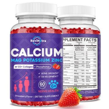 Imagem de Gomitas ReviNutra con Calcio, Potasio y Magnesio con Colágeno - 60 uni