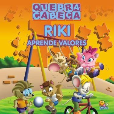 Imagem de Livro - Quebra-cabeça: Riki aprende valores