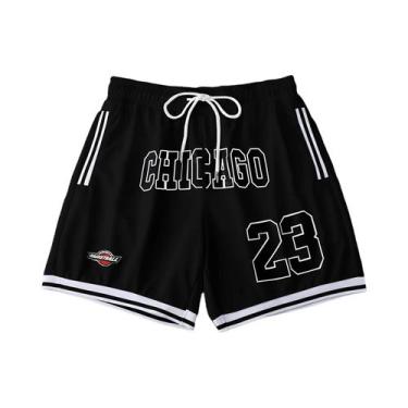 Imagem de Bermuda Masculina Casual Leve Com Estampa 3D De Letras Verão 2025 Maci