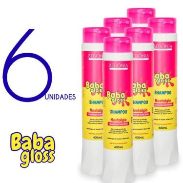 Imagem de kIT Shampoo Baba Gloss 400ml 6 Unds - Begônia Gold