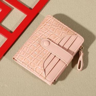 Imagem de Carteira pequena feminina PU 1eather bolsa de moedas curta com zíper bolsa de moedas bolsa de troca de moedas moda bolsa para troca de moedas